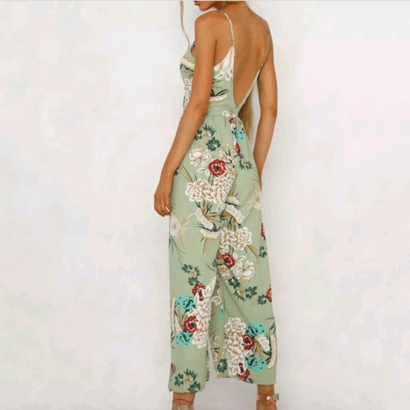 Floral High Slit Summer Fashion Beach Jumper - Picture 3 of 7